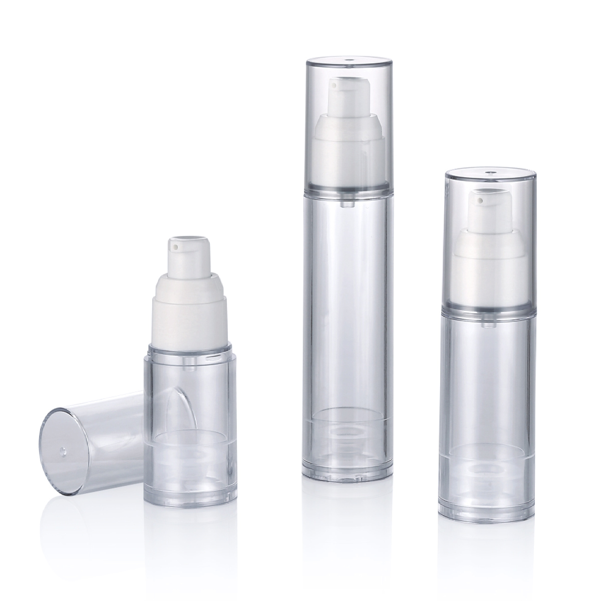 15 ml 30 ml 50 ml Bouteille Pompe sans air personnalisable bouteille de pulvérisation à vide réutilisable