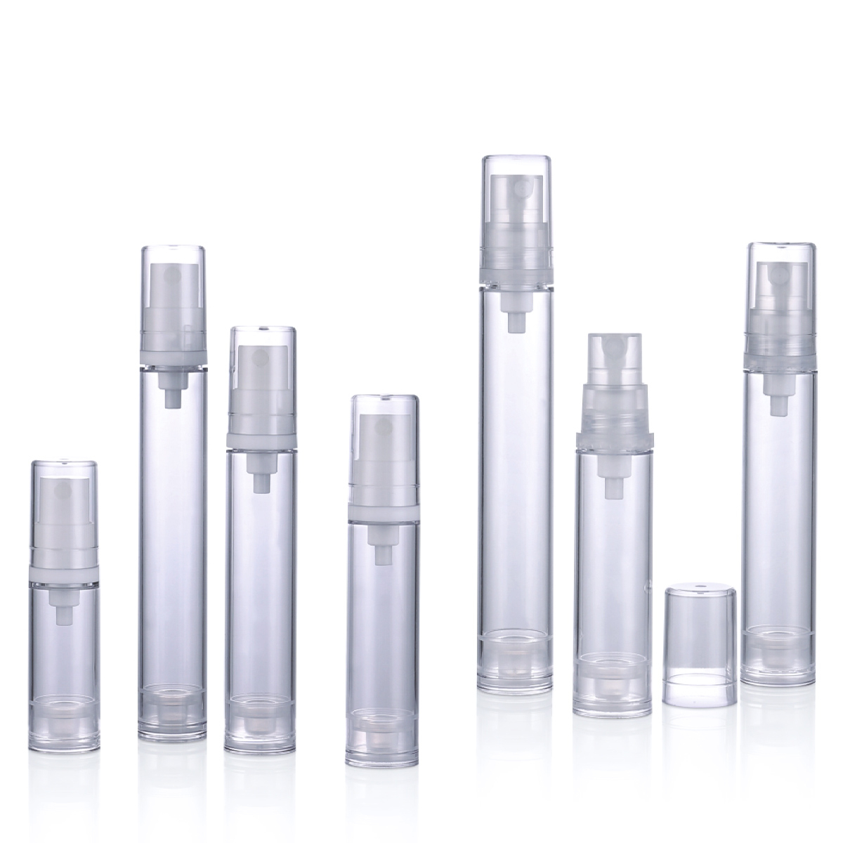 5 ml 10 ml 12 ml 15 ml pp comme bouteille de pompe à pulvérisation lotion de pompe sans air crème bouteille de crème l12