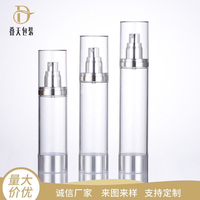 80/100/120 ml comme bouteille en plastique cosmétique d'isolement transparent de la bouteille de fondation liquide